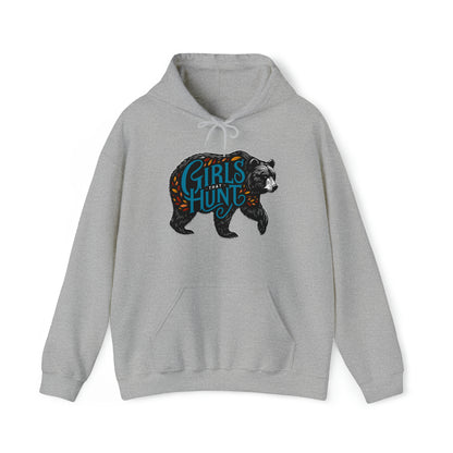 Girls That Hunt Autumn Black Bear Hoodie