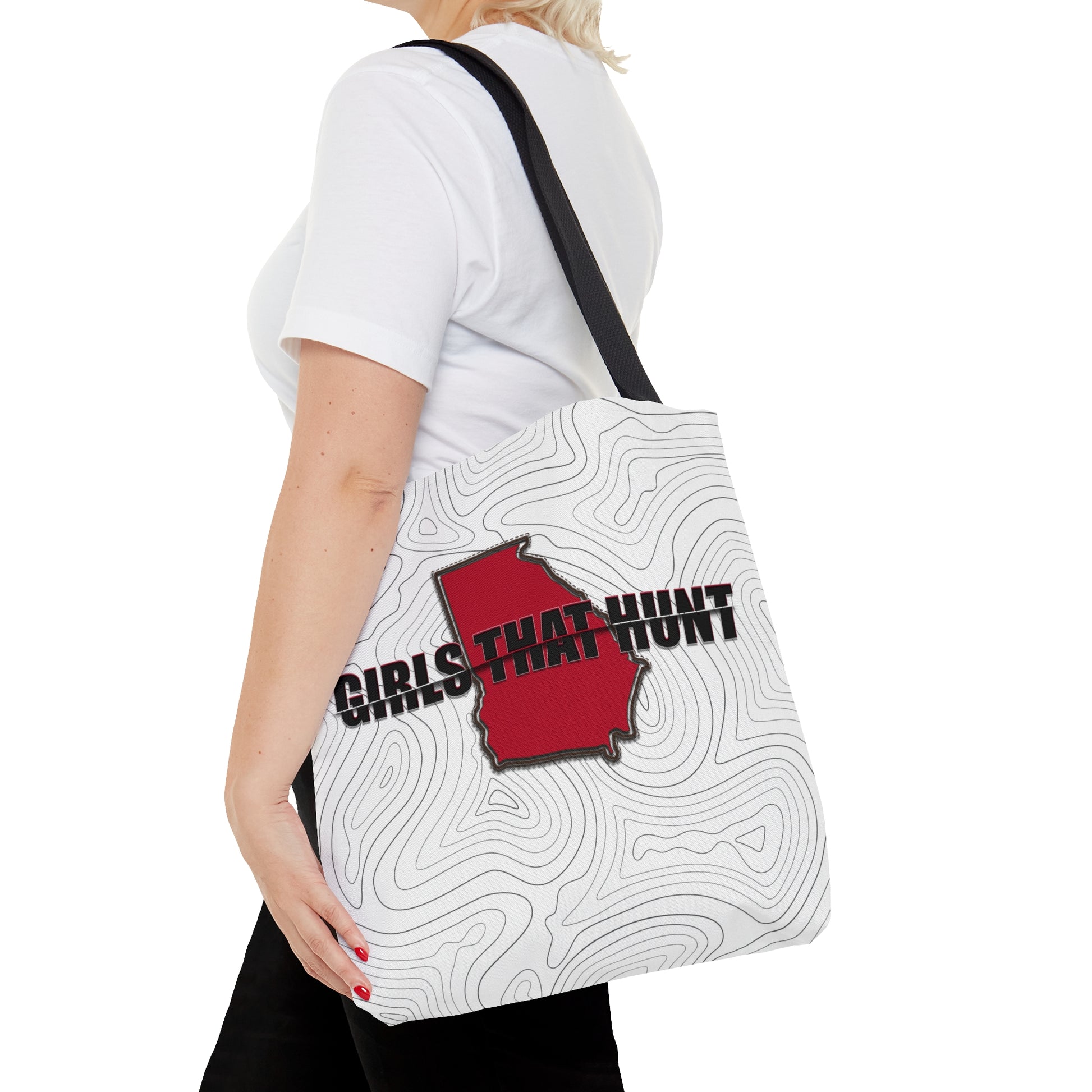 Georgia Girls That Hunt Tote Bag -Durable tote bag featuring Georgia Girls That Hunt design