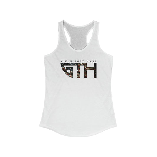 GTH USA Flag Racerback Tank - White