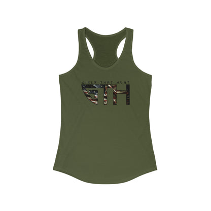 GTH USA Flag Racerback Tank - Green