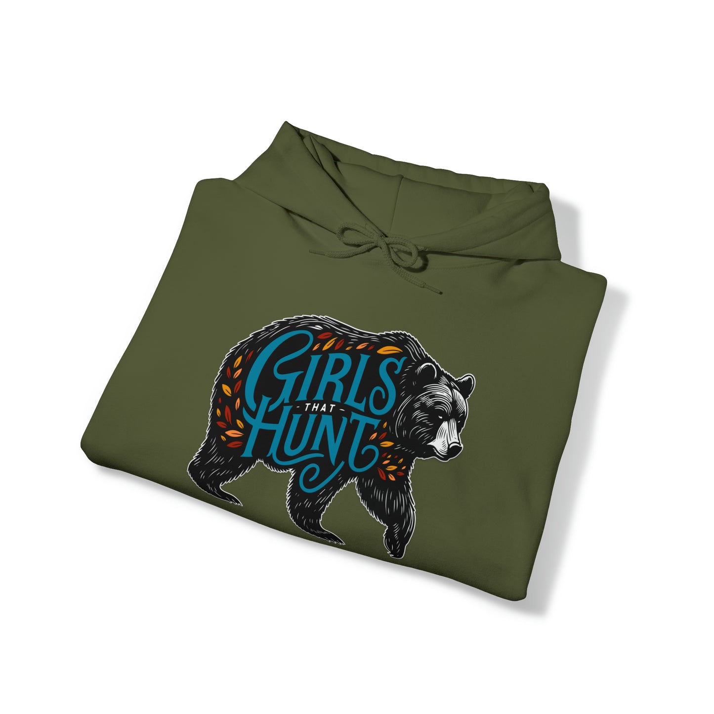 Girls That Hunt Autumn Black Bear Hoodie