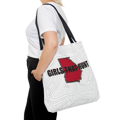 Georgia Girls That Hunt Tote Bag -Durable tote bag featuring Georgia Girls That Hunt design