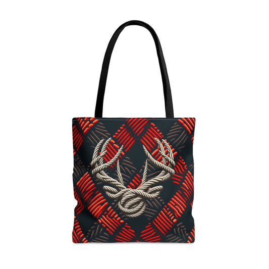 Buck Ropes Flannel Tote Bag