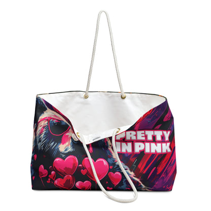 Pretty in Pink - Dangerous in Camo Weekender Bag