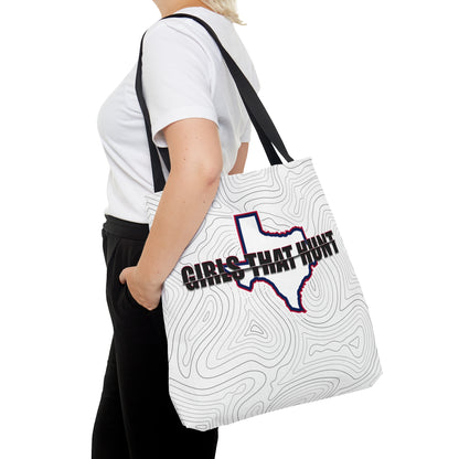 Texas Girls That Hunt Tote Bag - Durable tote bag featuring Texas Girls That Hunt design