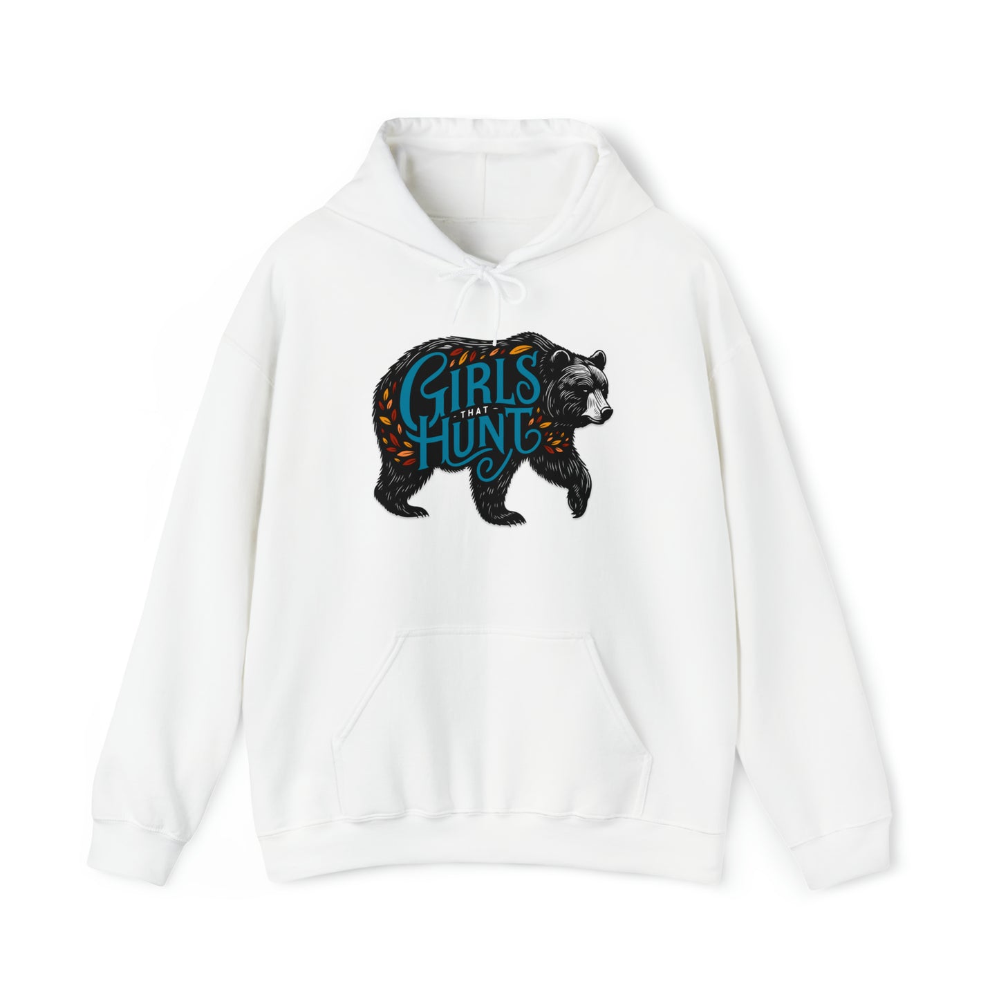 Girls That Hunt Autumn Black Bear Hoodie