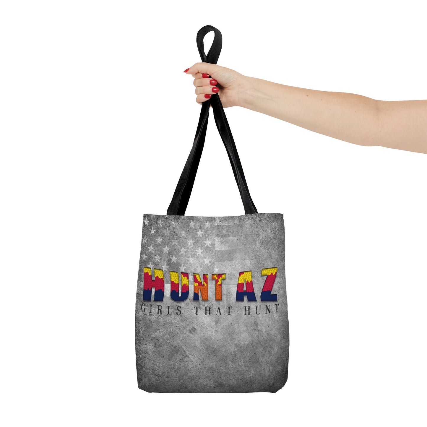 Hunt AZ Grunge USA Tote Bag: Express Your Arizona Hunting Spirit