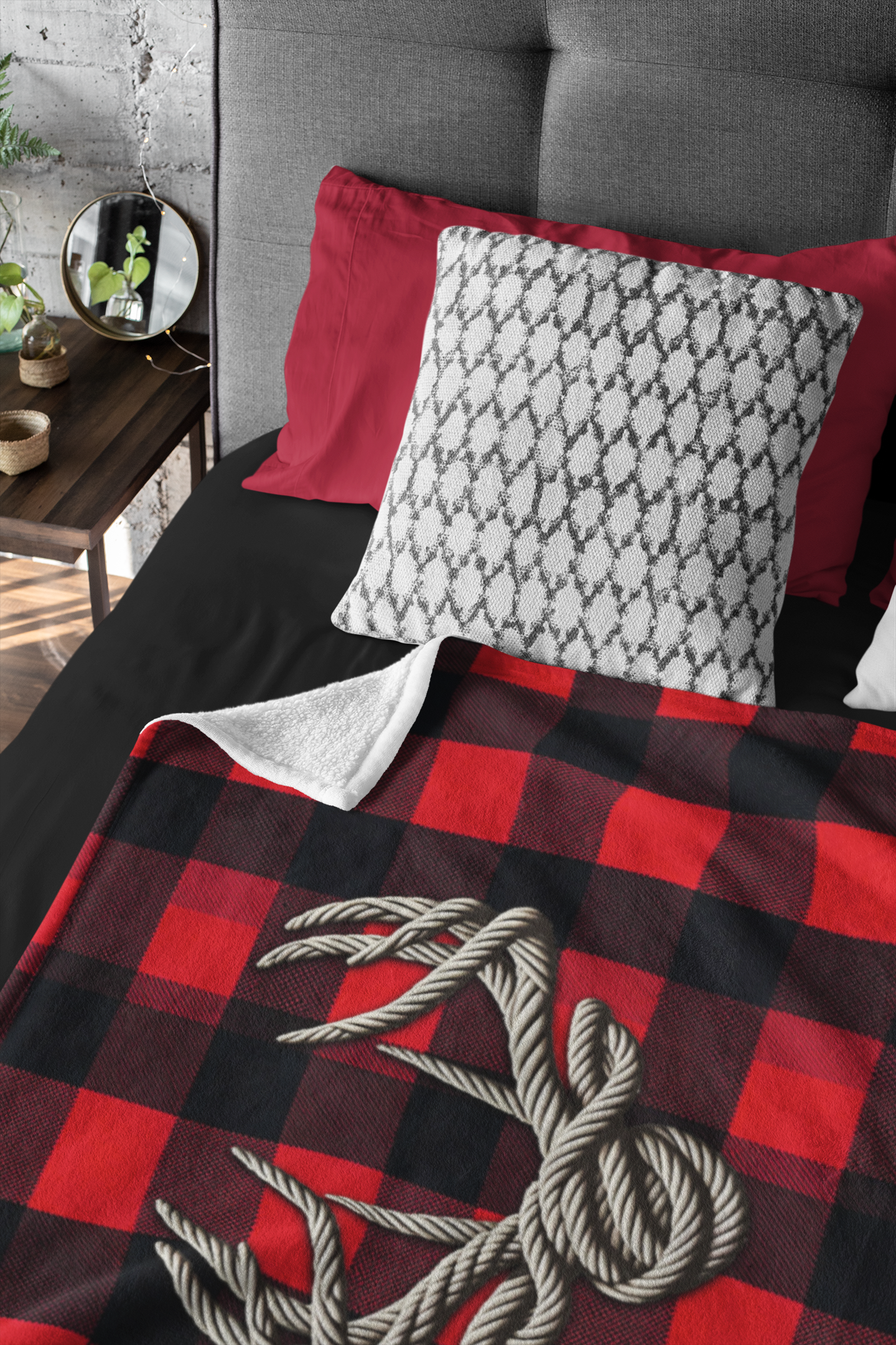 Buck Ropes Buffalo Plaid Blanket