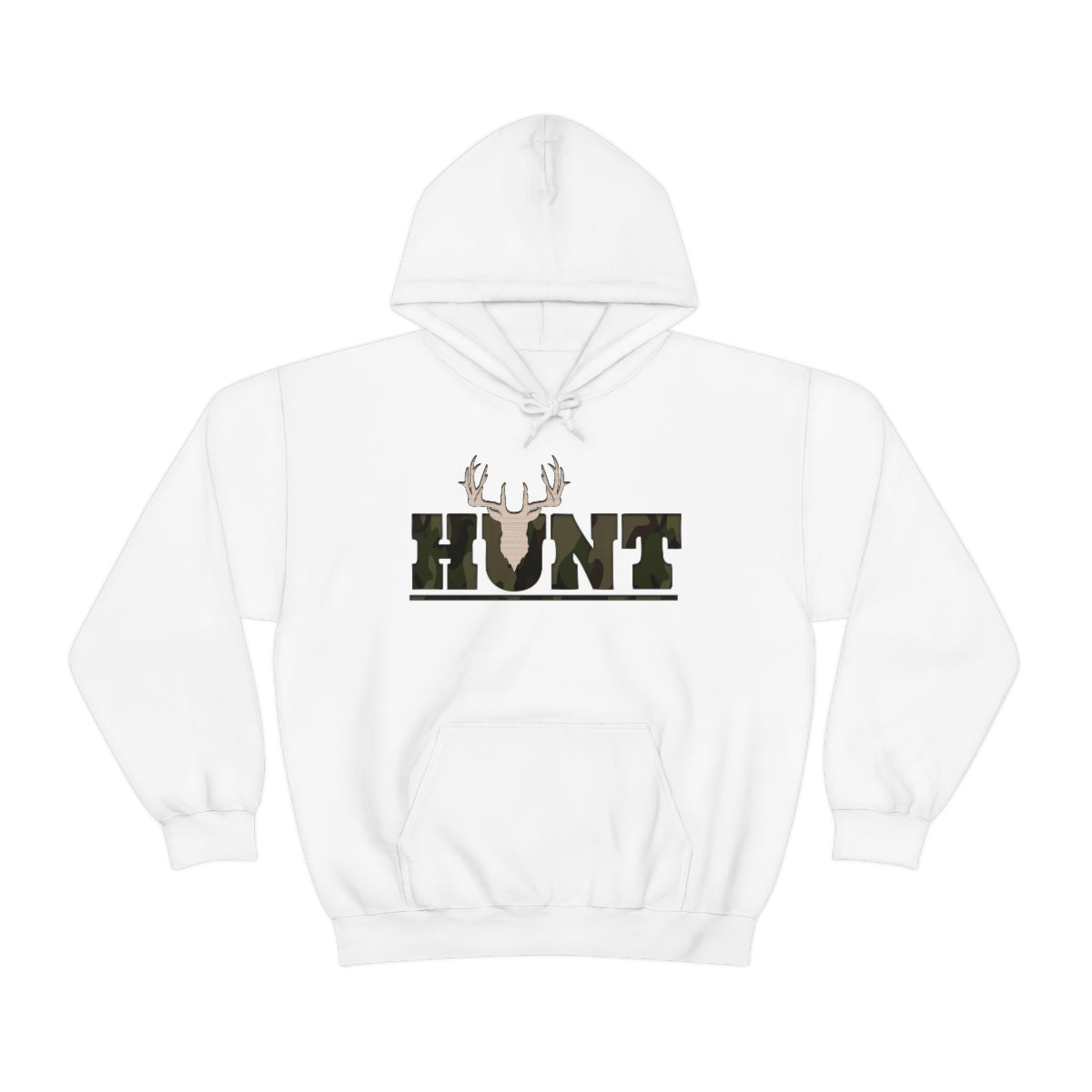 Hunt Antler Hoodie - white - Hunting-themed hoodie for women