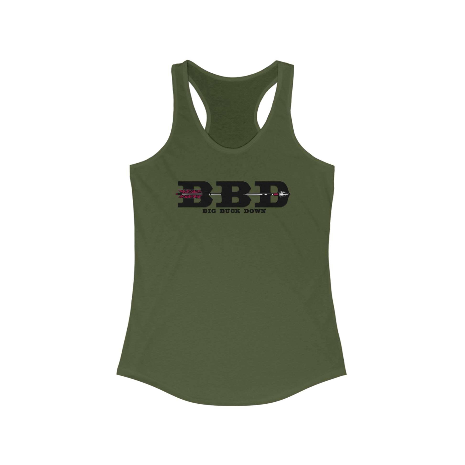 BBD - Green Big Buck Down Racerback Tank