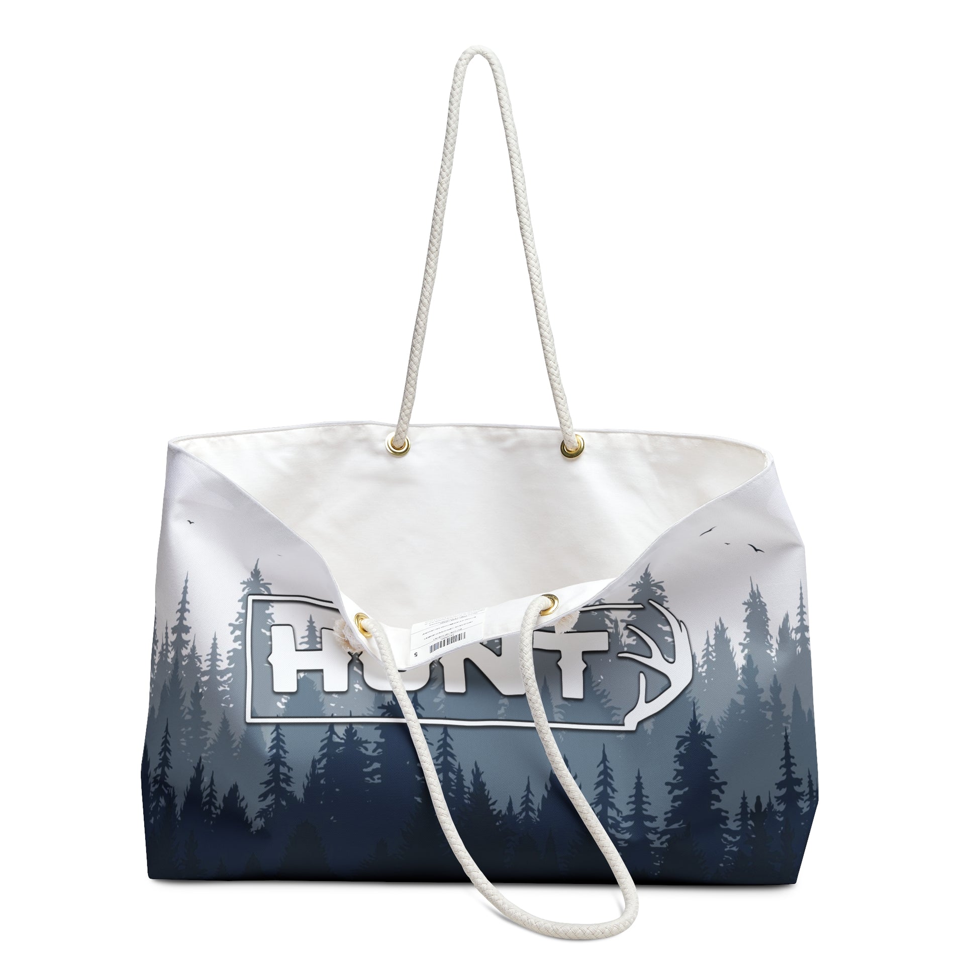 Hunt Oversized Weekend Bag - Durable oversized bag with "Hunt" text across the front