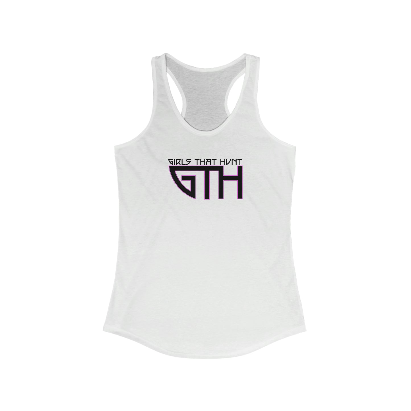 Girls That Hunt- White Racerback Tank Top