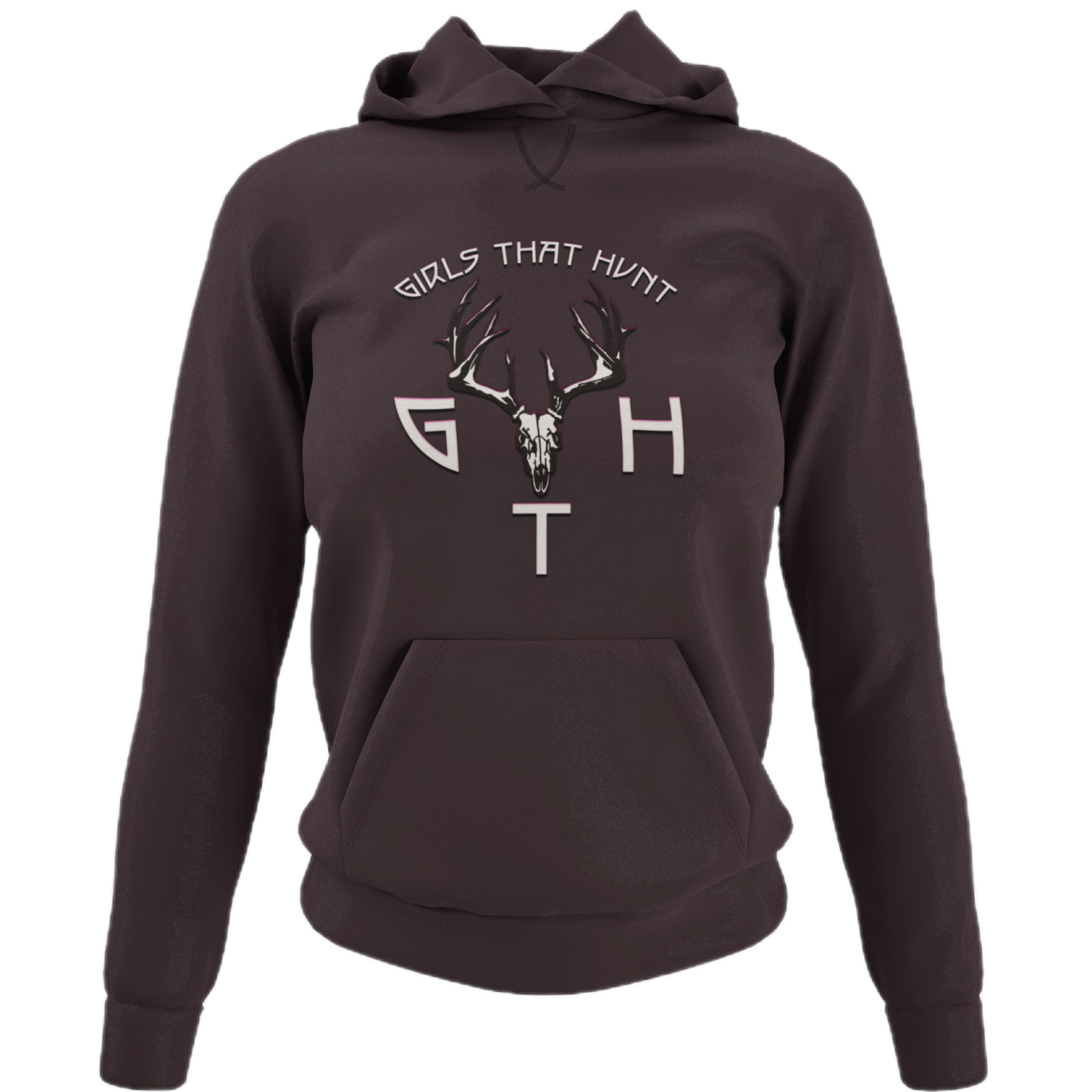 GTH Buck Hoodie - Black - Hunting-themed hoodie for women